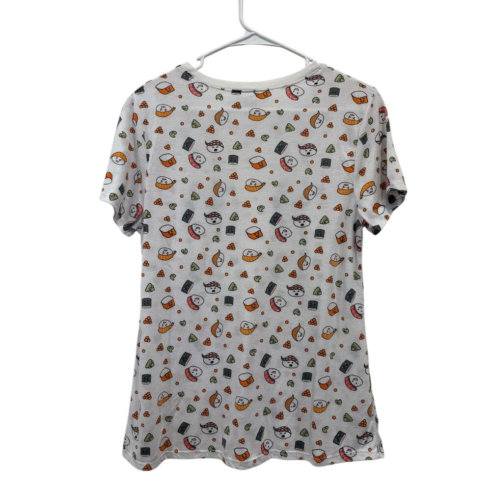 Modern Lux White Sushi Graphic Tee Size Large Kids - Picture 3 of 3